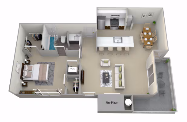 B Unit 294 floor plan